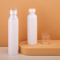 En Stock Bouteille Pompe Cylindrique Blanche Givrée 30ml/50ml pour Lait Corporel, Sérum de Soin ou Flacon Vaporisateur