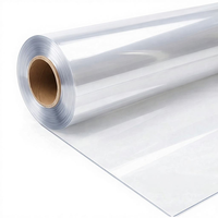 Feuille de PVC transparente flexible de 0,2 mm et 0,3 mm avec teinte bleue pour emballage et matériaux de sacs