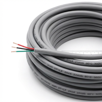 Kabel Listrik 28AWG 2464 Tipe Kawat Tembaga Berlapis Timah 3 Inti Berisolasi PVC Multi-Konduktor Rakitan Kabel Daya