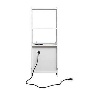 Modern Nightstands Set of <b>2</b> with Charging Station and Night Light Bookshelf Bedside <b>Storage</b> <b>Drawer</b> <b>Unit</b> - Product Image 5