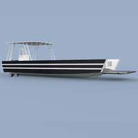Gobygo — bateau de pêche d'atterrissage en aluminium, bateau de 11m, barge, chargement avant, cargo en vente