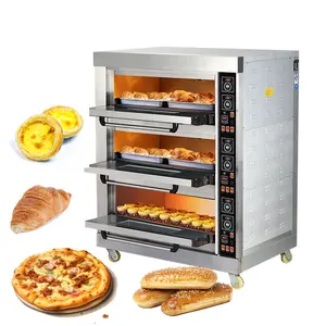 Oven pizza komersial restoran harga komersial oven konveksi elektrik komersial oven listrik komersial