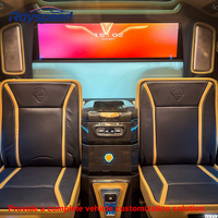 Accessoires intérieurs de luxe pour fourgonnette : cloison de voiture avec TV, barre latérale dissimulée, siège pour Vito Sprinter W447 V260 V250
