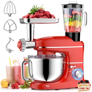 Kitchen robot multifunction 5.5L 6.2L electric kneading meat grinder stand machine foods mixer