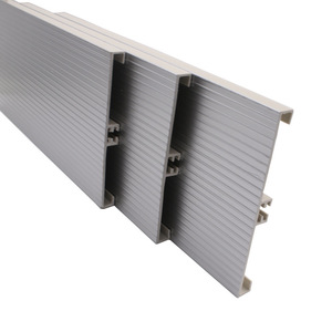 <b>PVC</b> Kitchen Cabinet Kickboard Wave Pattern Silver Black Moisture Proof Water Resistant Easy Installation - Product Image 3