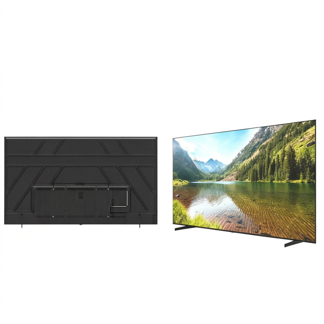 New 100-inch 4K LED Smart TV with Android Voice Control 120Hz Refresh Rate for Home Advertising Mall & Companies Use