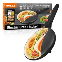 HALEY – Machine à crêpes électrique personnalisée en gros, antiadhésive, pour pancakes et pizzas, idéale pour les importateurs de cuisines domestiques