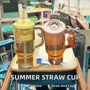 Nouvelle Arrivée Bouteille d'Eau Réutilisable en Plastique Grande Capacité Portable pour Enfants, Idéale Rentrée Scolaire, Lavable au Lave-Vaisselle - Product Image 2