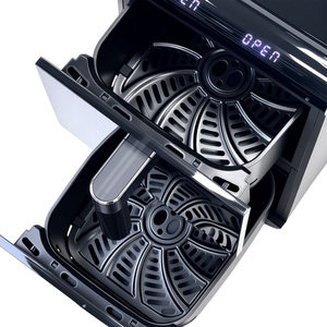 Công Suất Lớn Thông Minh Kép Điện 10L 11L 12L Thép Không Gỉ Không Khí Lò Sấy Kỹ Thuật Số Thiết Bị Nhà Bếp Với Đôi Ngăn Xếp Tính Năng - Product Image 5