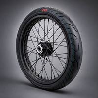 Ensemble de roues Supermoto de 17 pouces, avant 17x1.6, arrière 17x2.15 pour Surron Light Bee X, jantes à rayons 36H CNC