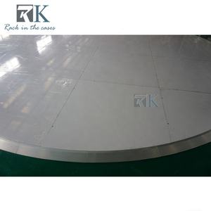 Pista de baile blanca brillante, decoración de boda, pista de baile redonda, Venta barata - Product Image 4