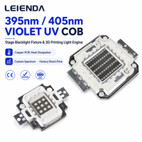 Source de lumière LED COB UVA 385nm 100W 200W à haute puissance optique pour machine d'exposition d'impression UV industrielle et usine