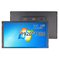 Monitor Layar Sentuh Kapasitif Bingkai Terbuka 21,5 Inci 1920*1080 Casing Logam Layar Industri Dengan BNC AV VGA USB