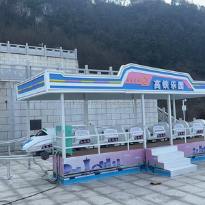 Set di Piccole Montagne Russe Elettriche, Trenino per Parco Divertimenti con Binari per Adulti e Bambini all'Aperto - Product Image 1