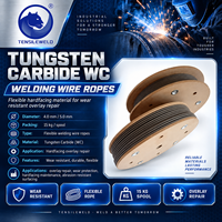 Fil de soudage en carbure de tungstène WC pour câble métallique 4,0 mm 5,0 mm Bobine de 15 kg pour réparation par revêtement dur et résistant à l'usure