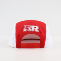 Casquette de course à 5 panneaux de haute qualité, en polyester perforé, respirante, imperméable, à visière plate, pour la pêche et les activités de plein air