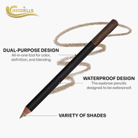 Crayon à sourcils micro-embouti waterproof au fini naturel, emballage personnalisé, fabrication OEM ODM, fournisseur d'usine de cosmétiques