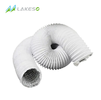 Tuyau flexible en PVC et aluminium Lakeso pour la ventilation, 10 m, pour hôpital, gymnase, école