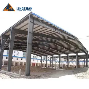 Construcción de cobertizo industrial, fabricante profesional, bajo coste, estructura de acero, almacén, taller