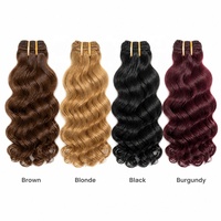 Extensions de cheveux humains vierges Genius Weft en gros, style bohème, 100 % cheveux humains, polyvalentes pour différentes coiffures.