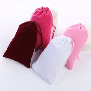 12X15Cm Promotional Jewelry Makeup Crafts Velvet Pouch Gift Drawstring Bag Velvet Bag for Jewelry <b>Packing</b> - Product Image 2