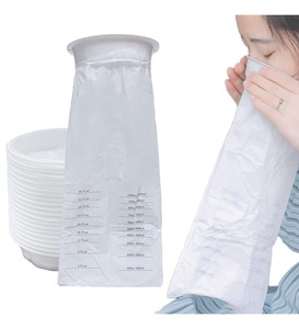 Bolsa de vómitos desechable PE de viaje en avión al por mayor, bolsa de vómitos/orina, bolsa de plástico portátil para enfermedades médicas hospitalarias - Product Image 1