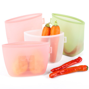 Shenzhen 1500Ml Silicone Food Storage Bag Silicone Bag Reusable