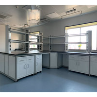 Table de laboratoire mobile en métal haute performance, mobilier modulaire pour chimie sèche, pour hôpital dentaire, école, atelier, design moderne