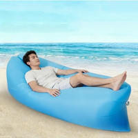Canapé-lit gonflable moderne, inclinable, pliable et portable pour le camping en plein air, la plage, le couchage en solo