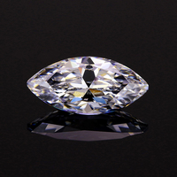 Stock prêt EQ qualité machine coupée en vrac 5A qualité synthétique transparent blanc marquise coupe cubique zircone cz pierre