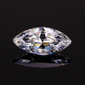 Stock prêt EQ qualité machine coupée en vrac 5A qualité synthétique transparent blanc <span class=keywords><strong>marquise</strong></span> coupe cubique zircone cz pierre - Product Image 1