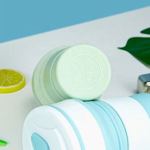 Camping Hiking Drinks Water Silicone Folding Bottle <b>Reusable</b> Collapsible Travel Cup - Product Image 6