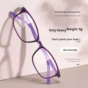 Óculos de Leitura Ultraleves com Proteção Contra Luz Azul de Design Simples para Venda Ambulante para Pessoas de Meia-Idade e Idosos - Product Image 2