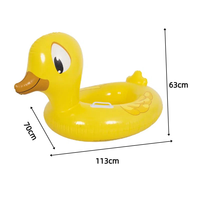 Bateau flottant pour enfants en PVC écologique, forme d'animaux, lit d'eau gonflable pour piscine