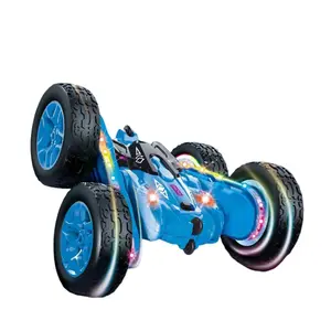 2.4G High Speed Remote control car toy double-sided stunt rc car Rechargeable light with four-wheel drive off-road climbing car