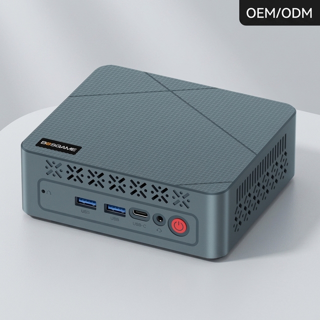 BOSGAME E2 Mini PC AMD Ryzen 5 3501U 8GB DDR4 256GB SSD Dual HDMI USB-C 4K Triple Display Gigabit LAN WiFi5 BT5.0 OEM ODM