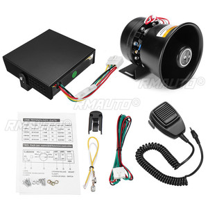 400W 12V 150dB 9 Sound Mini Siren House Alarm Siren Powerful Car Horn Home <b>Speaker</b> System Megaphone Alarm Emergency <b>Amplifier</b> - Product Image 6
