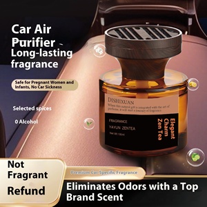 Ornement d'évent de voiture moderne de parfum d'aromathérapie en verre de luxe durable de 110ml avec élimination des odeurs pour les femmes enceintes et les bébés - Product Image 5