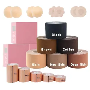 Breast Lift Tape Wholesale Disposable Push Sticky Boob Tape Waterproof Adhesive Invisible Body Elastic Cotton Roll Women's Breast Underwear