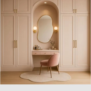 Armadio Moderno Integrato con Toeletta, Cabina Armadio Personalizzata per Camera da Letto - Product Image 1