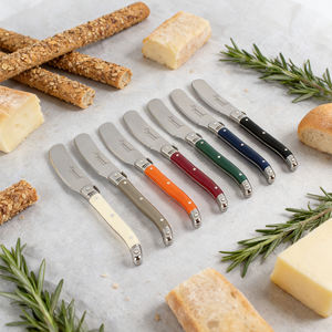 Couteaux <span class=keywords><strong>à</strong></span> <span class=keywords><strong>beurre</strong></span> <span class=keywords><strong>Laguiole</strong></span> élégants, ensemble personnalisé de 4 pièces, couteaux <span class=keywords><strong>à</strong></span> fromage et <span class=keywords><strong>à</strong></span> crème en acier inoxydable de qualité supérieure pour cadeaux - Product Image 3