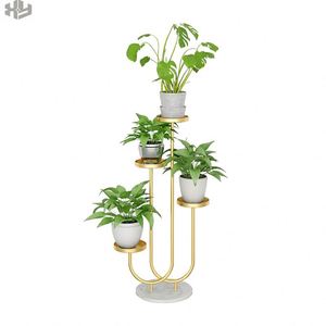 Leichtes Luxus-Eisenkunst-Blumenregal Mehrstöckiges Indoor-Wohnzimmer Nordisches Hängendes Orchideen-Blumentopfregal für Balkon - Product Image 1