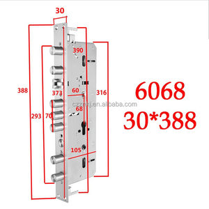 Serrure de porte à mortaise haute sécurité 6860, huit goupilles, avec loquet silencieux antivol, serrure intelligente, accessoires spéciaux - Product Image 4