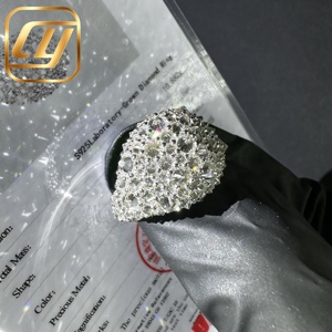 Bague pour homme en diamant de laboratoire, style Hip Hop, entièrement sertie, avec mosaïque inversée - Product Image 1