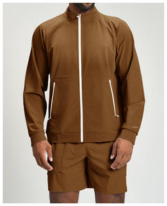 Veste de sport décontractée à col montant et fermeture éclair, respirante et légère, pour homme, taille plus, avec logo personnalisé RUIQUWIN - Product Image 4
