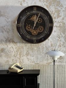 Orologio <span class=keywords><strong>da</strong></span> <span class=keywords><strong>Parete</strong></span> Analogico in Metallo Stile Retrò Americano ed Europeo di Lusso per Soggiorno/Sala <span class=keywords><strong>da</strong></span> Pranzo, Decorazione Artistica di Alta Gamma di Grandi Dimensioni - Product Image 1