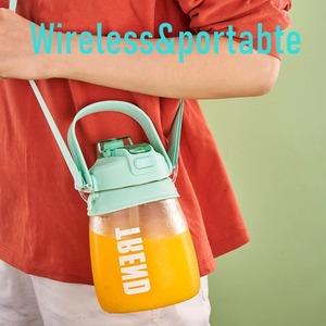 1100ml Portable <b>Large</b>-capacity Juice Bucket Wireless USB Charging Electric Juice <b>Cup</b> Multi-functional Fruit and Vegetable Juicer - Product Image 5