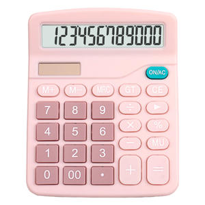 Calculadora para estudiantes Dx837 de 12 dígitos, energía solar dual, calculadora de uso general para oficina, escuela y negocios. - Product Image 1