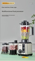 Bardefu 5042 Mixeur multifonctionnel 8-en-1 de 4 L avec 8 lames, style moderne, pour la maison, mixeur, presse-agrumes, machine à smoothies glacés