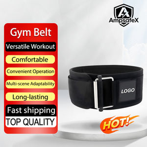 Cinturón de Levantamiento de Pesas Autoblocante Transpirable de Nailon AmpsafeX, Cinturón de Soporte Lumbar Unisex Premium con Logotipo Personalizado para Yoga y Levantamiento de Pesas, 0.36 kg - Product Image 1